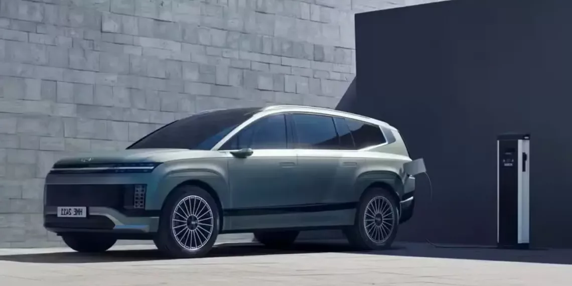 hyundai ioniq 9 2025 carregando Hyundai Ioniq 9: O SUV elétrico de sete lugares com tecnologia de ponta e design arrojado