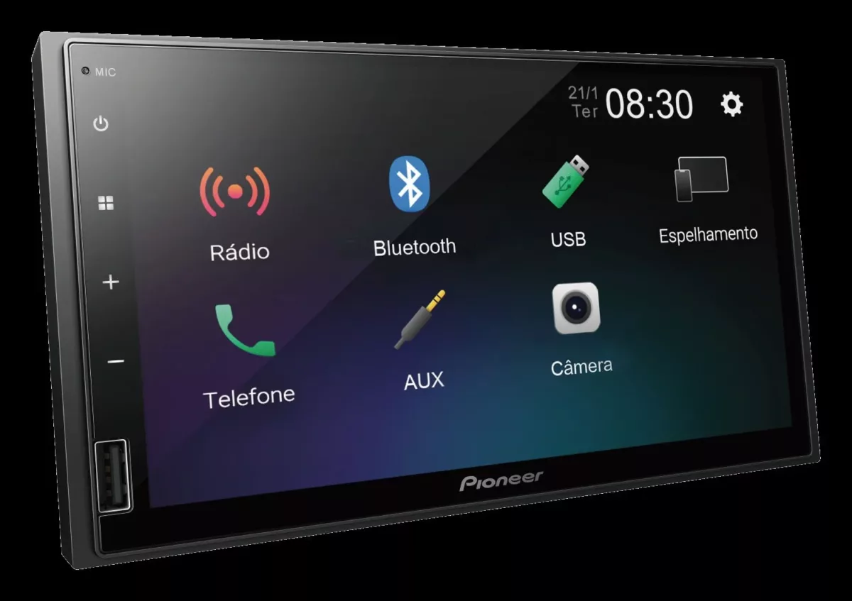Pioneer lanca multimidia com foco no motorista brasileiro Divulgacao 1 Multimídia Pioneer DMH-145BR traz recursos inteligentes para o dia a dia urbano