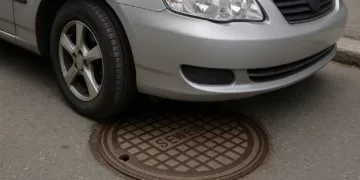 assets task 01k571vrr2ephawwt6xvtkd53g 1757952295 img 0 Posso parar o carro sobre um bueiro? Entenda os riscos e a legalidade da prática